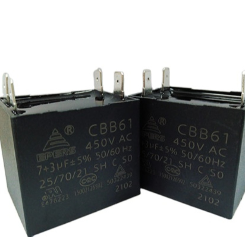 7 + 3uf 450v 25 / 70 / 21 CQC 50 / 60Hz SH s0 C cbb61 super fan Capacitor